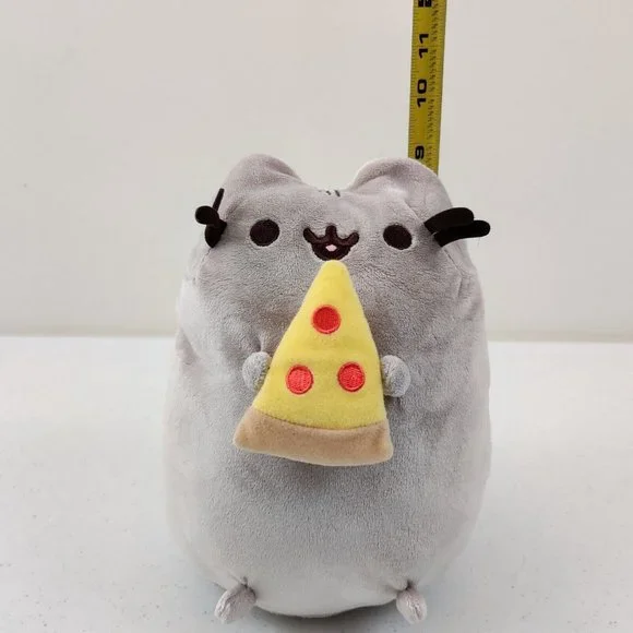 GUND Pusheen Cat Holding Pizza Plush Stuffed Animal Toy - Picture 7 of 9